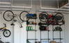 Garage Organization to make use of multiple storage items