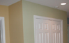 Properly prep and paint interior ceilings, doors and trim and walls.
